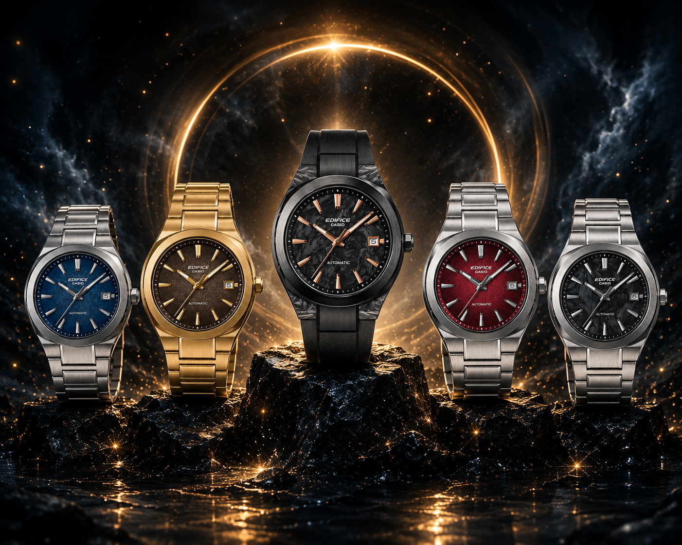 Casio’s five new Edifice automatic watches now available in more markets