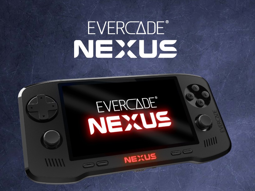 Evercade's new Nexus handheld has an RGB logo, TATE mode, and a special edition