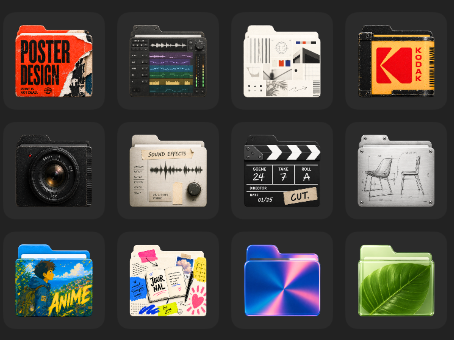 Flairy: New free app gives macOS folders colorful themed icons instead of color tags