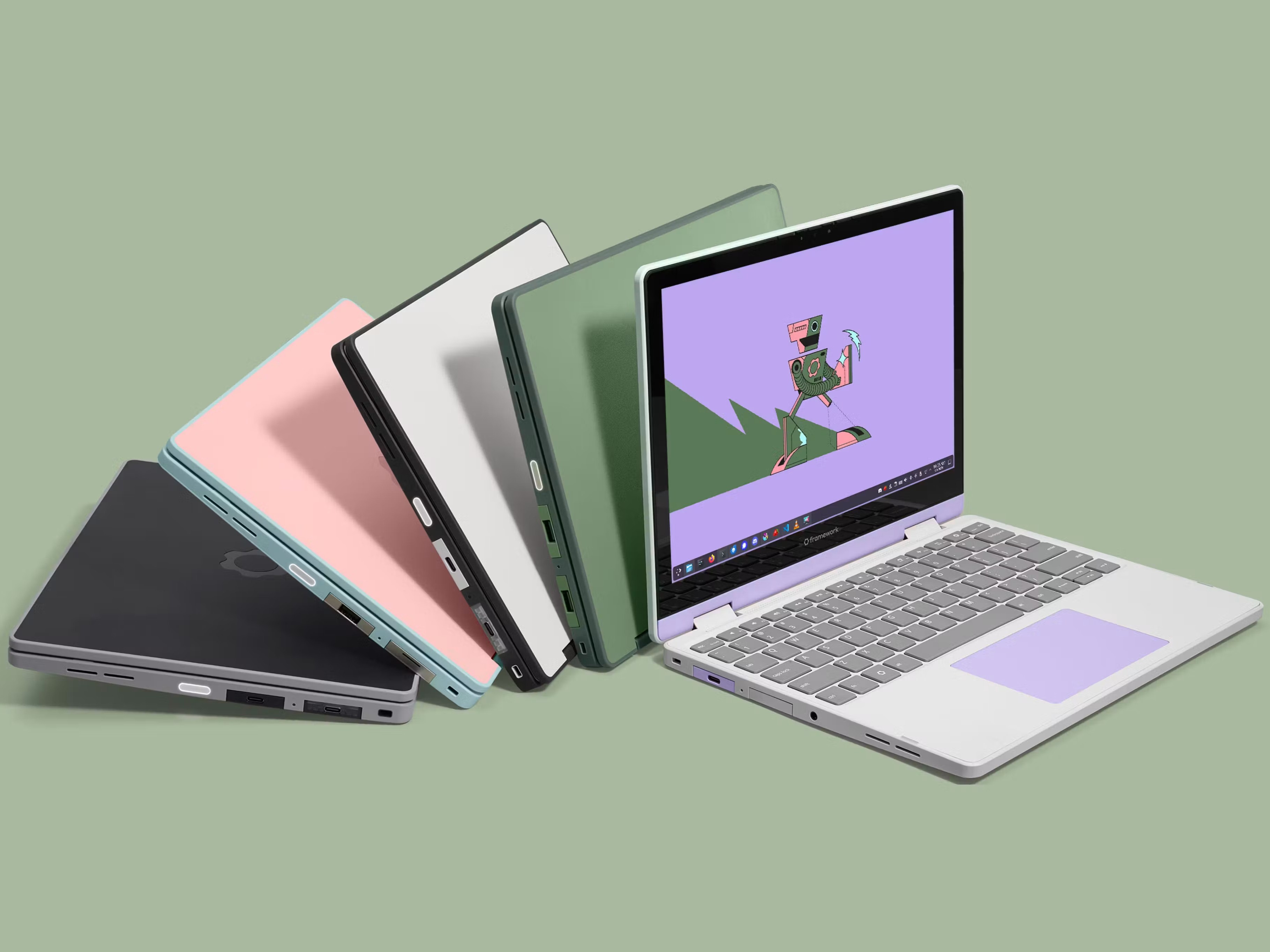 Framework launches new Laptop 12 with longer battery life, new CPUs, Thunderbolt 4, and more