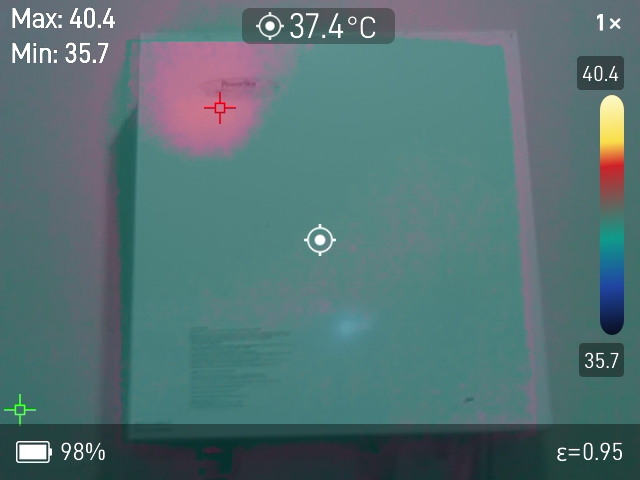 Fusion mode view of a water heater