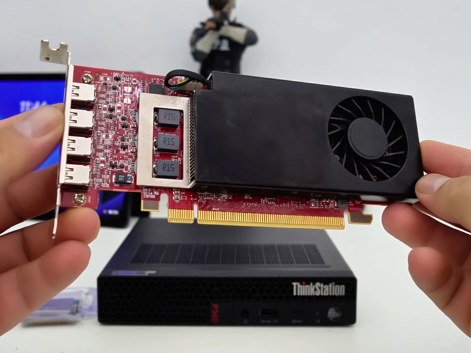 Lenovo ThinkStation mod uses a rare low-profile AMD GPU for gaming