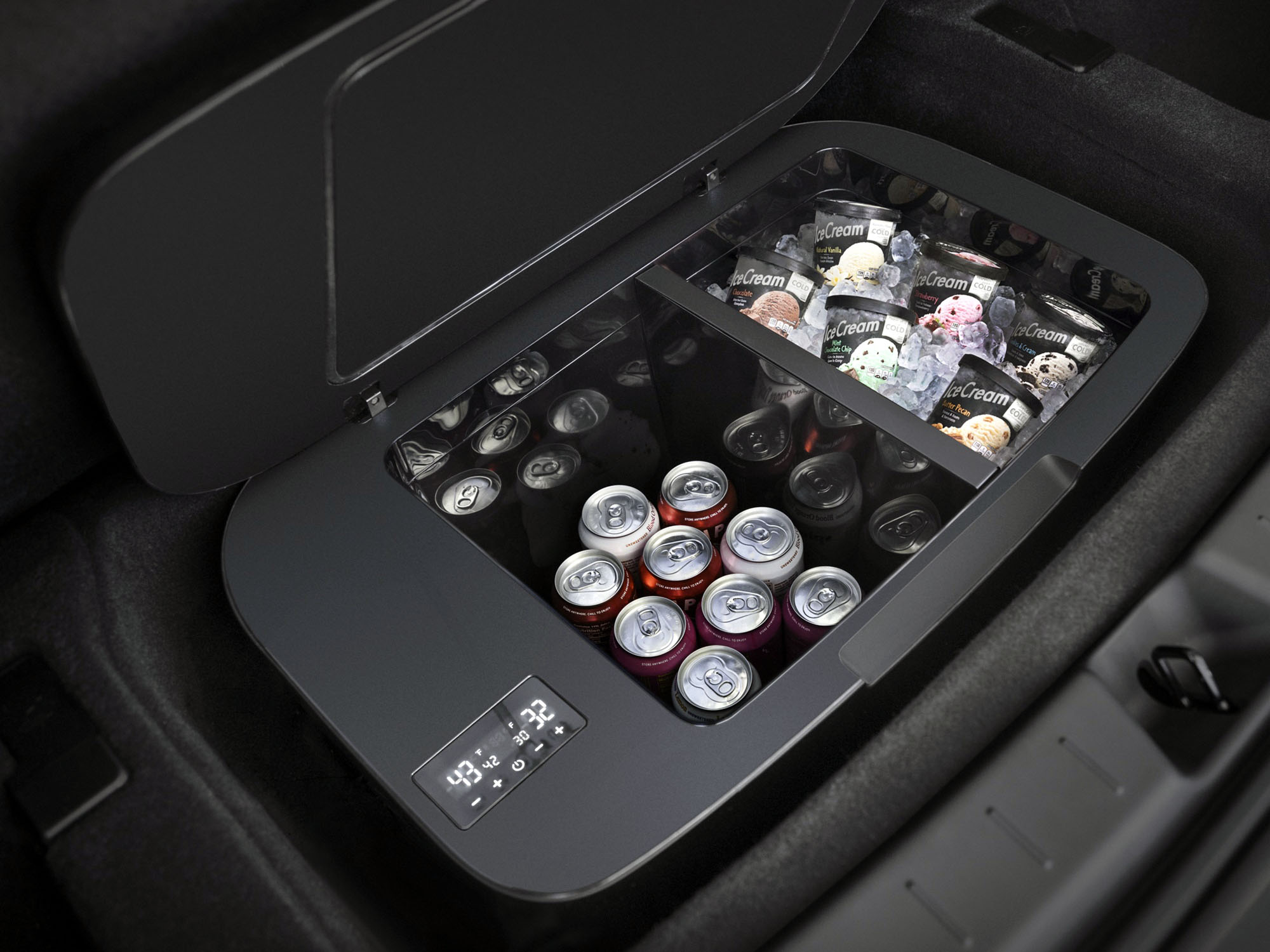 Model Y gets dual-zone OEM fridge as Tesla fits the Cybertruck with air mattress