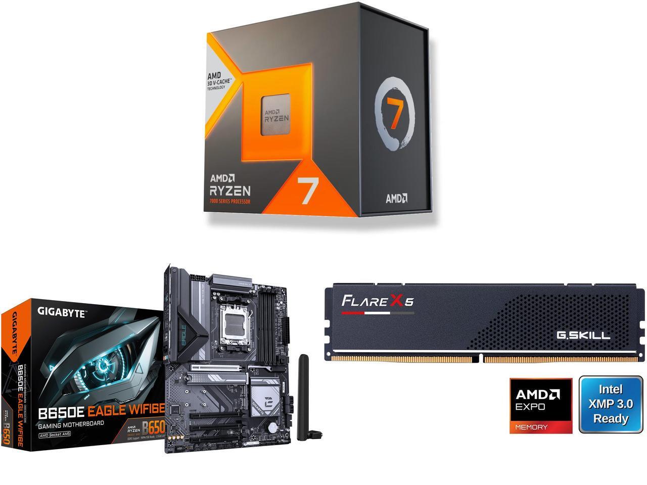 CPU, motherboard, RAM bundle with Ryzen 7 7700X3D and 16GB DDR5 RAM gets $200+ discount