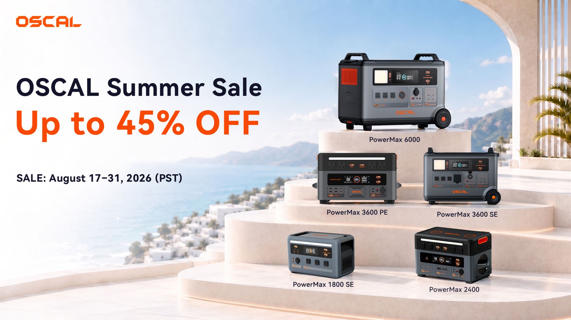Up to 45% off: Power stations from just $399 in the OSCAL Summer Sale, with free solar panels
