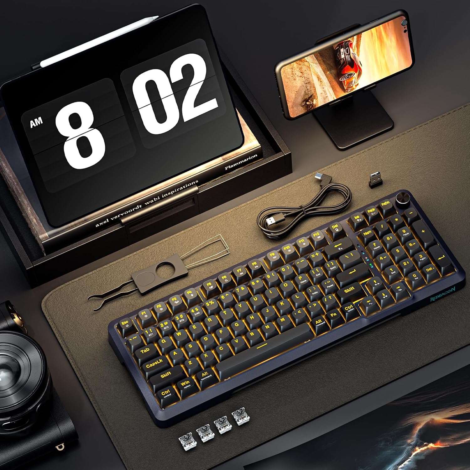 Redragon deal: Affordable wireless mechanical keyboard with a num pad at under $50 on Amazon