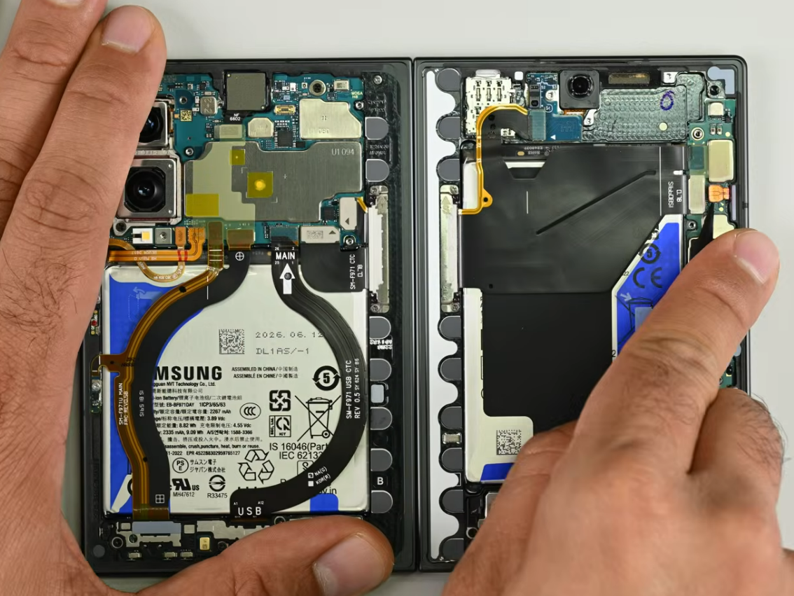 Galaxy Z Fold 8 earns disappointing rating in iFixit teardown
