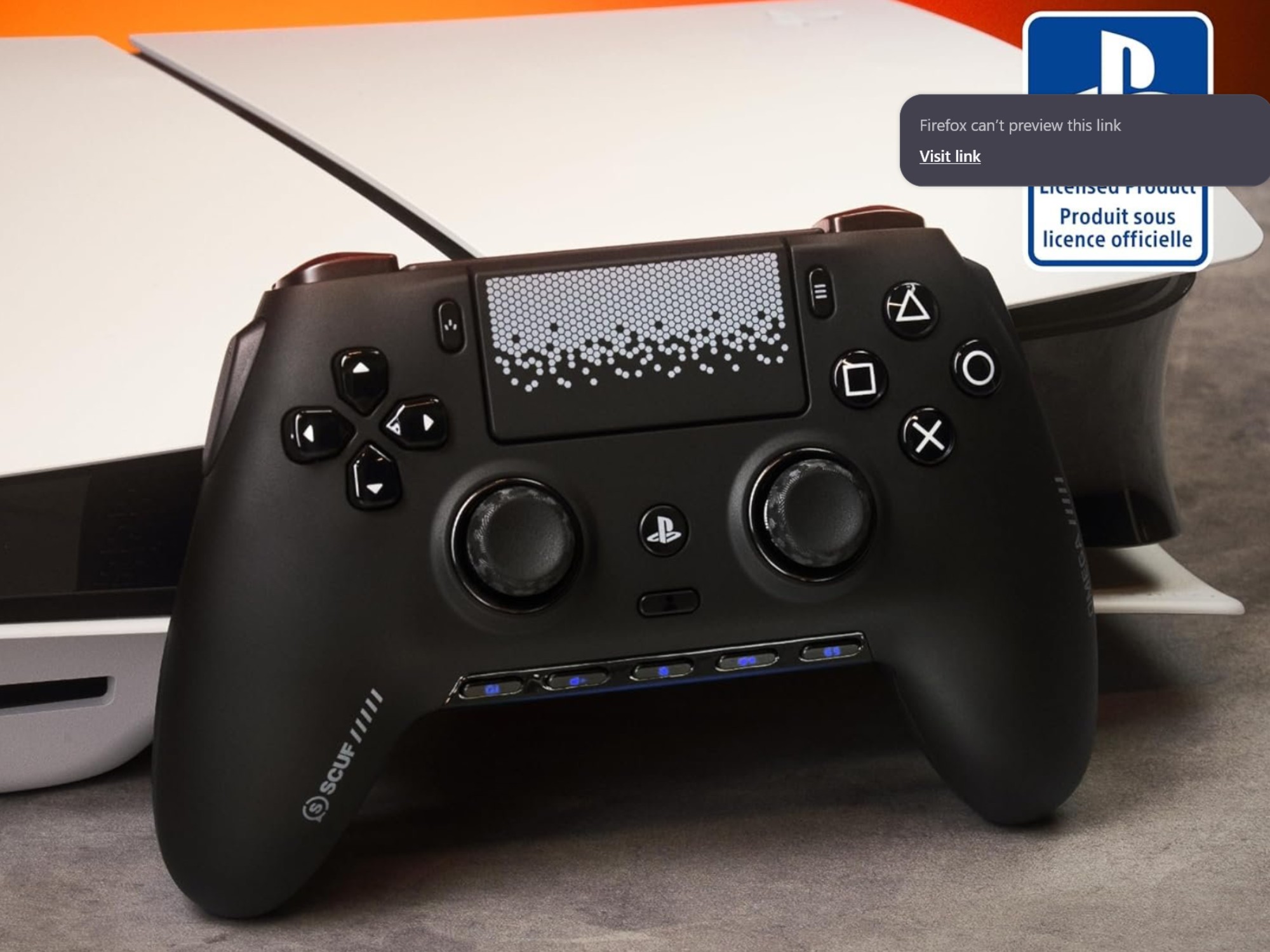 Scuf Omega PS5 controller leaks with Envision Pro vibes and DualSense connectivity