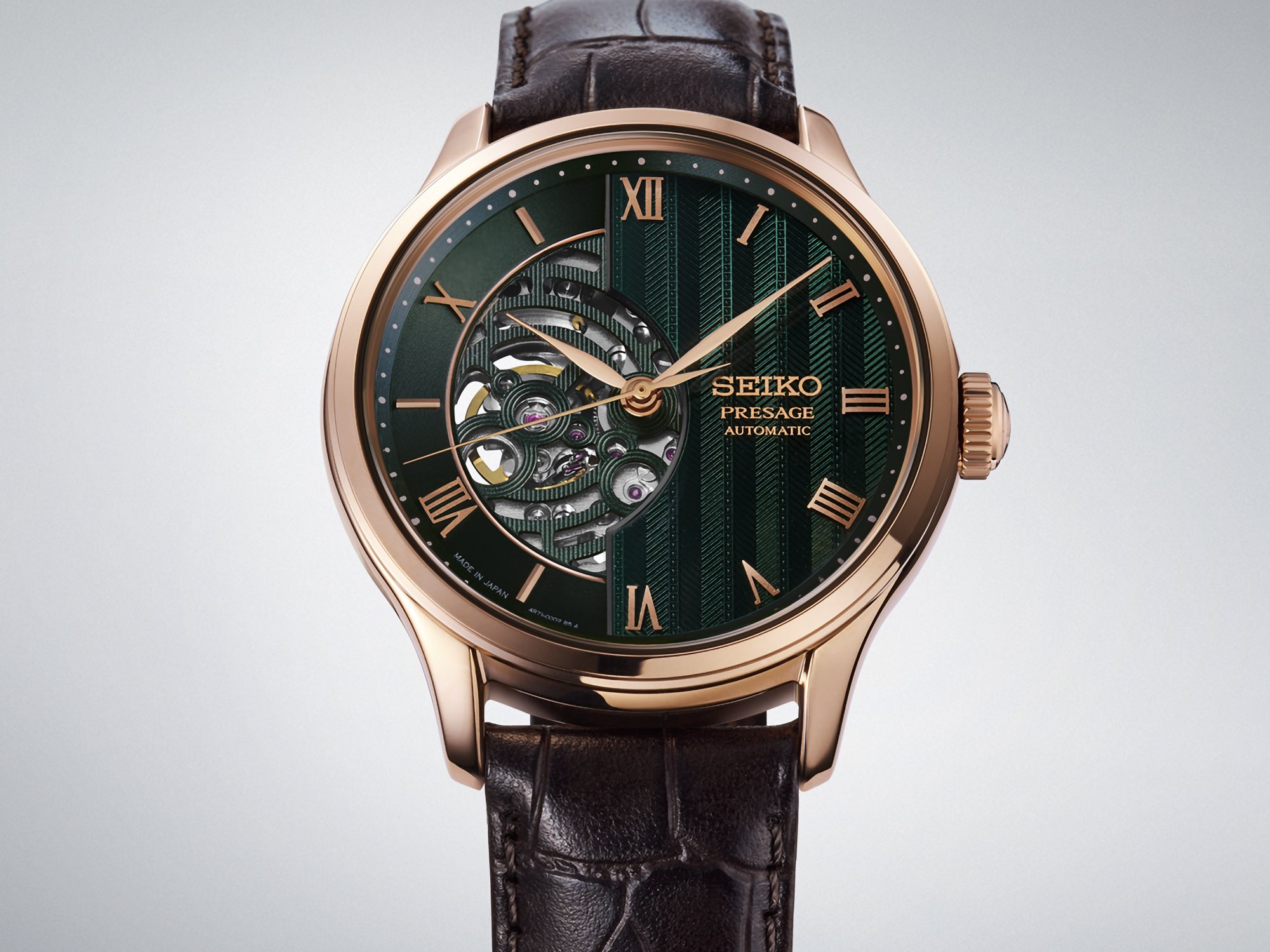Seiko launches two new Presage Japanese Garden watches with striking skeletonized dials