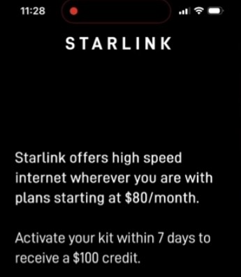 Starlink vending machine plan deal.