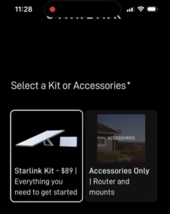 Starlink vending machine dish deal.