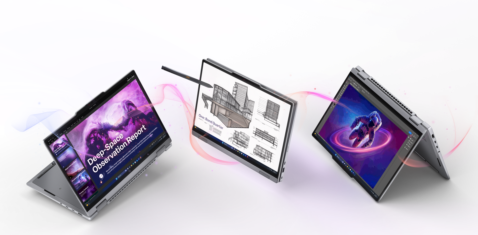 Lenovo ThinkPad X1 2-in-1 Gen 11 Aura Edition: Convertible modes (image source: Lenovo)