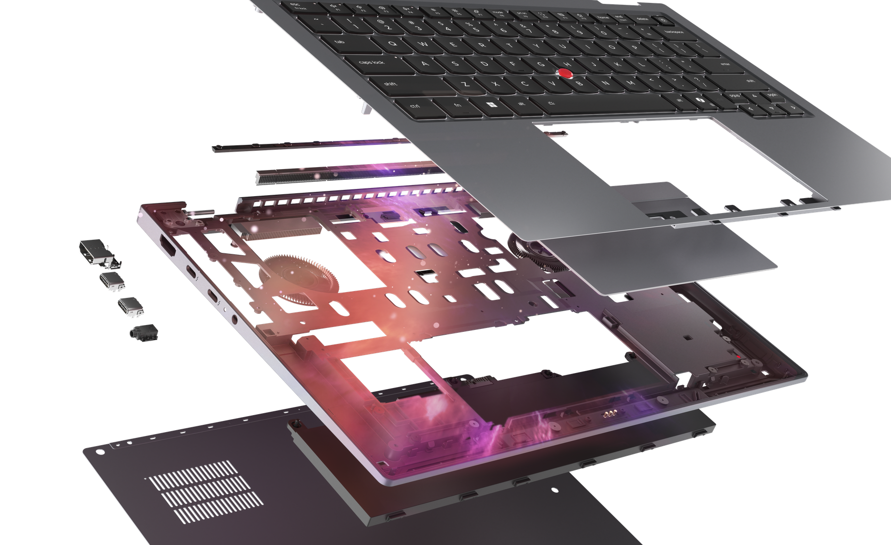Lenovo ThinkPad X1 2-in-1 Gen 11 Aura Edition: Space Frame designs (image source: Lenovo)