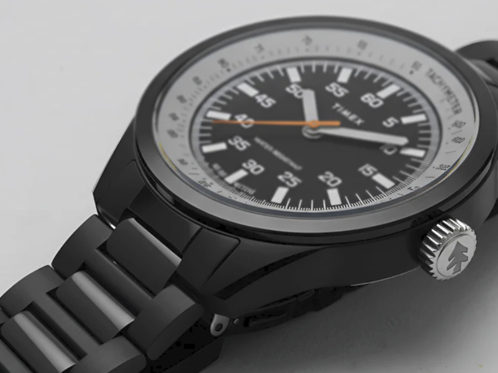 New Timex x Huckberry Black Max 1979 reissue launches with black stainless-steel bracelet