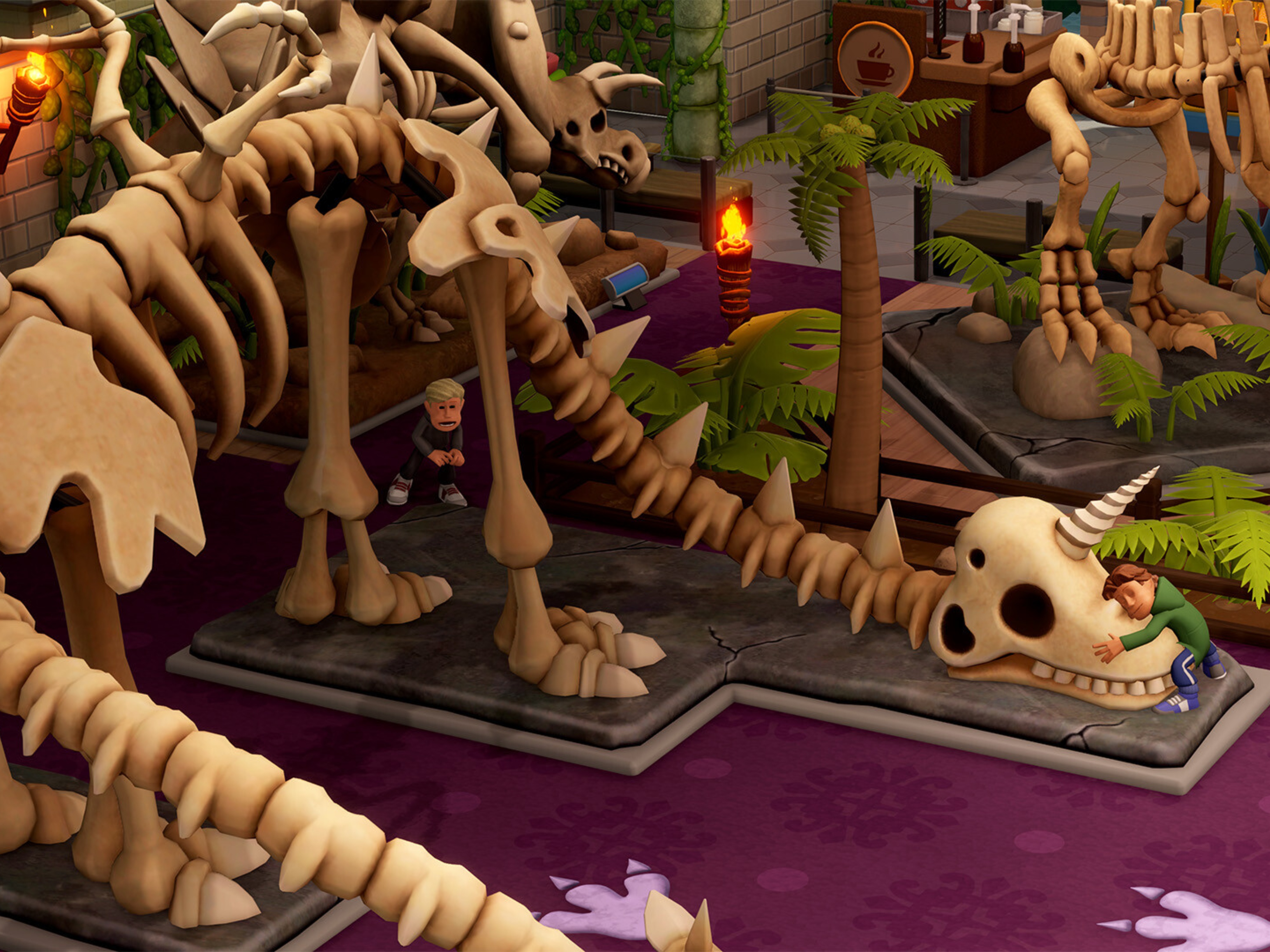 Dinosaur skeletons instead of roller coasters: Hit tycoon game (95% positive) free to play on Steam for a limited time
