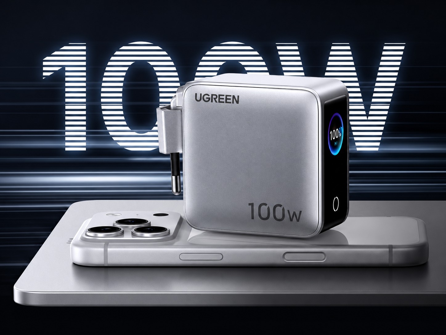 Nexode Pro: Ugreen launches new 4-port 100W charger with smart display