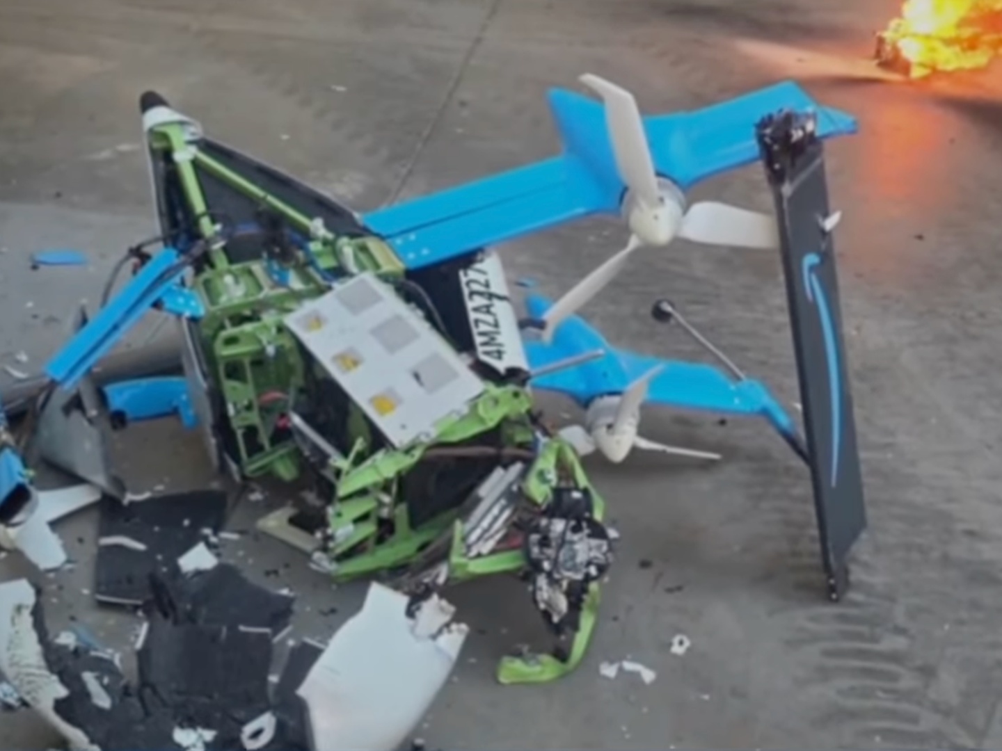 Two drones one crane: Amazon pauses drone deliveries in Arizona