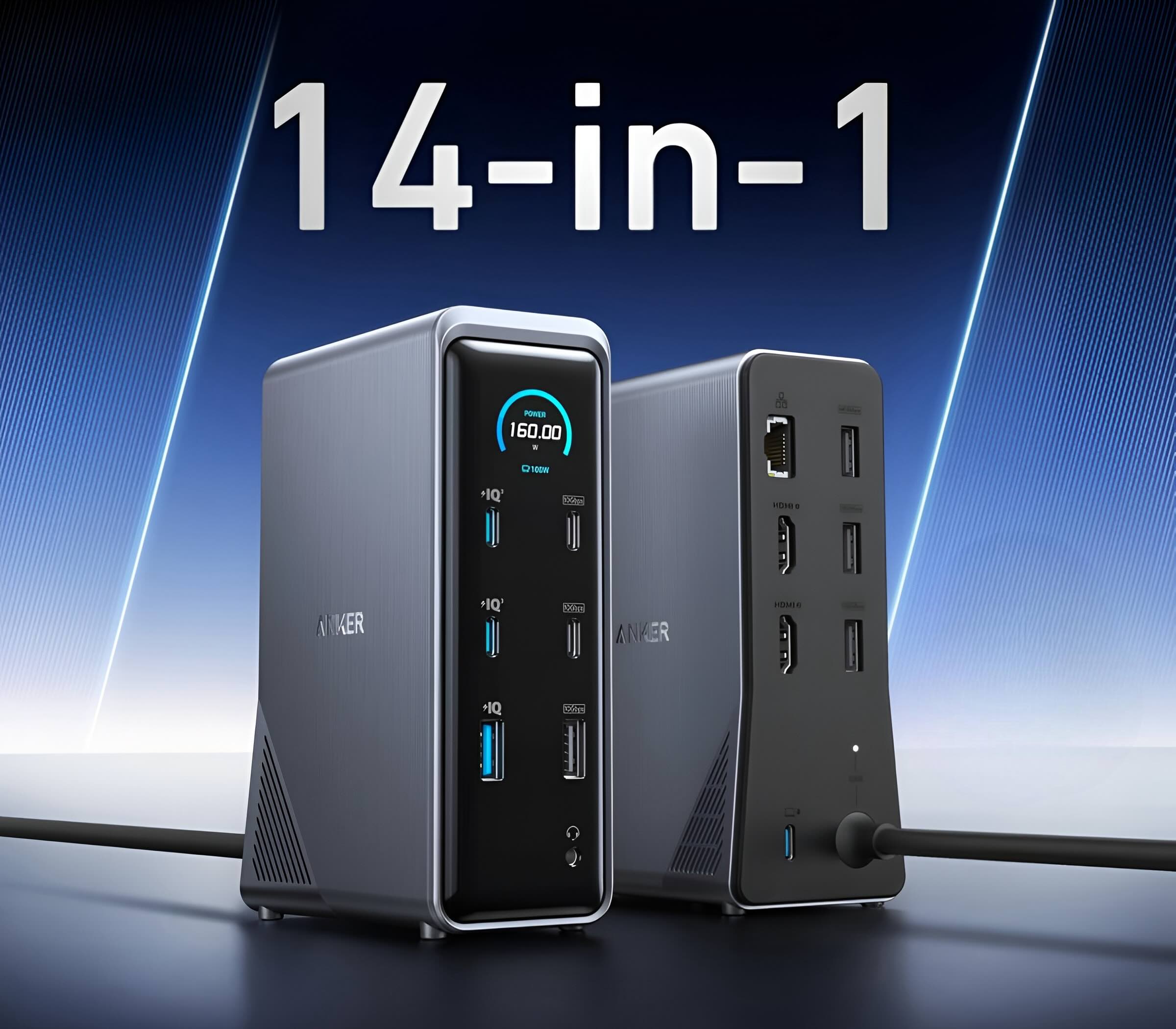 Anker 160-watt Prime docking station with 14-port setup is now $100 off on Amazon