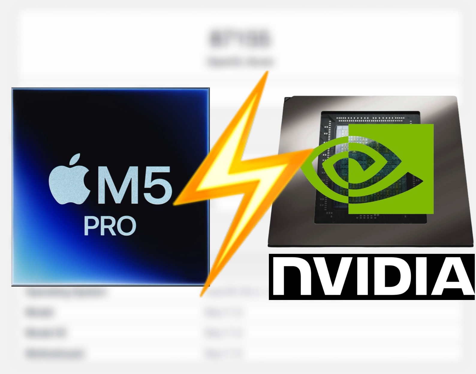 Apple M5 Pro Outperforms M4 Pro, Trails RTX 5060