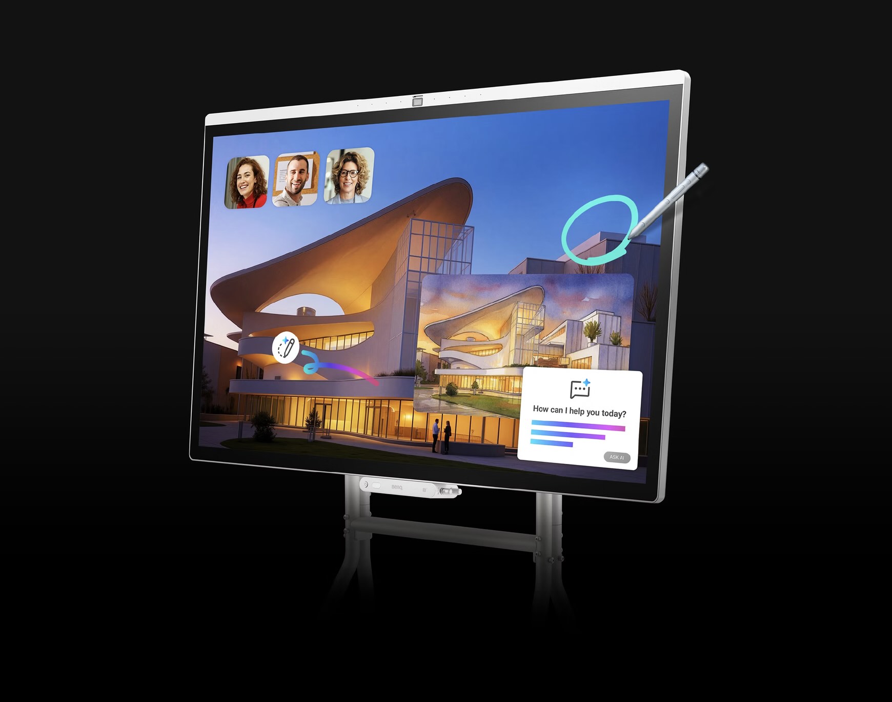BenQ introduces 55 and 75-inch collaborative displays with 8-core CPUs and 16 GB RAM