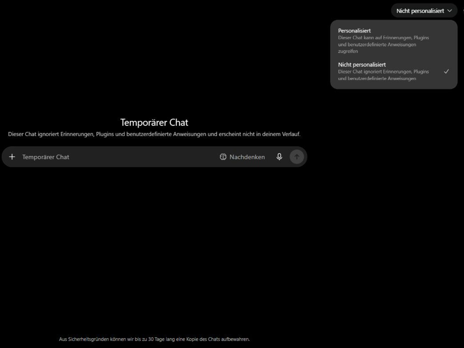 ChatGPT: Temporary chat can now use your saved memories