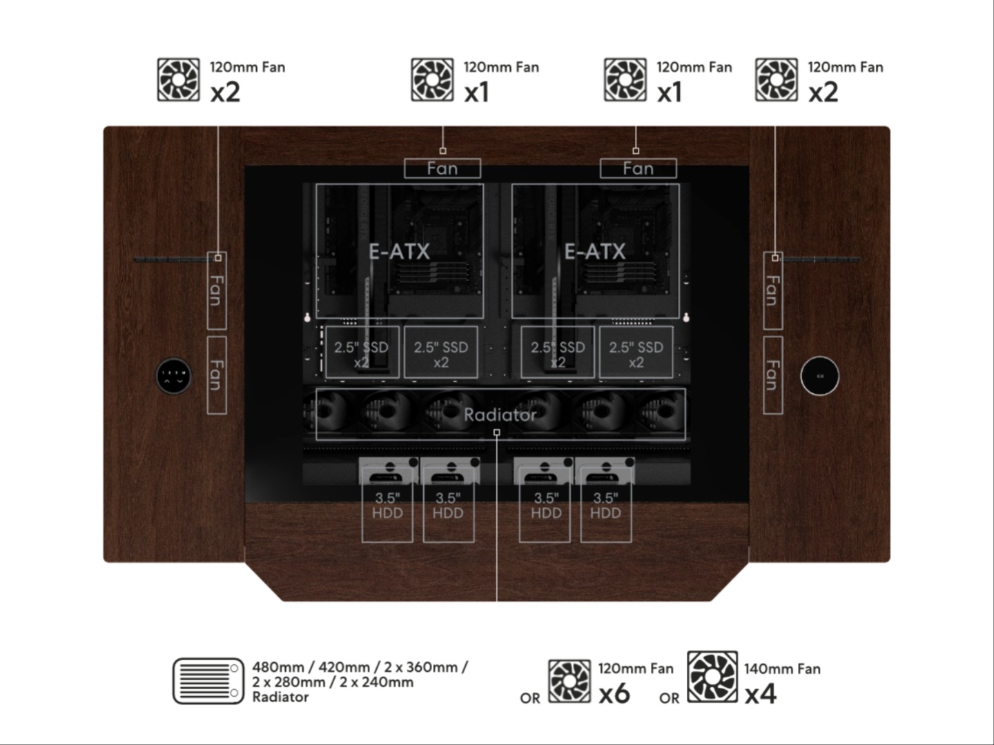 Lian Li DK-07 Wood desk PC launched with premium dark walnut