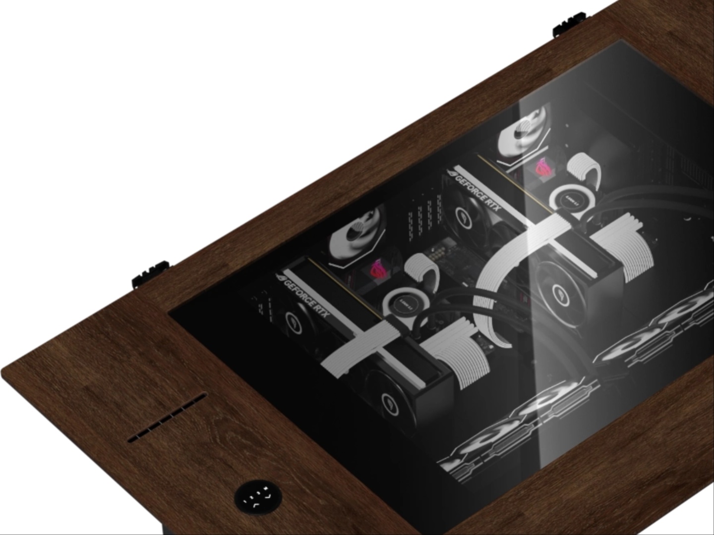 Lian Li DK-07 Wood desk PC launched with premium dark walnut