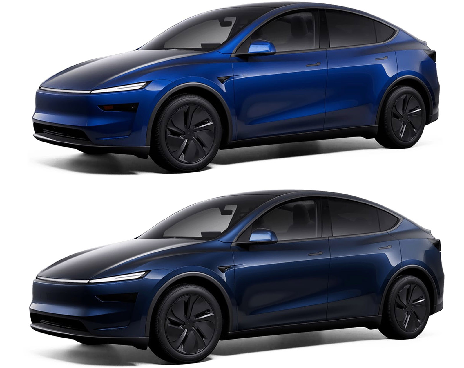 New Model Y Blue Color And Cheaper Standard Trim With Autosteer 