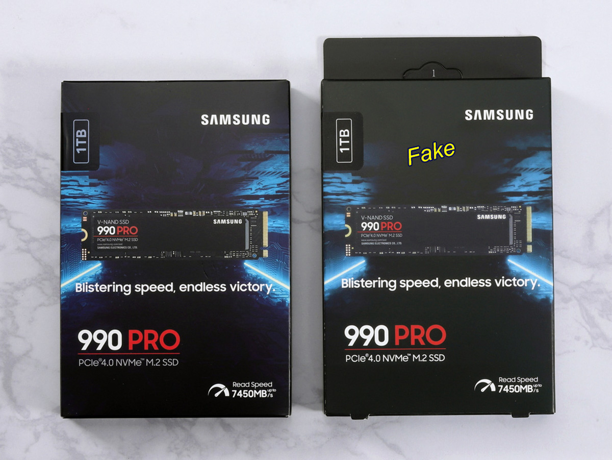 Counterfeit Samsung SSDs now trick benchmarks with fake 990 Pro read/write speeds