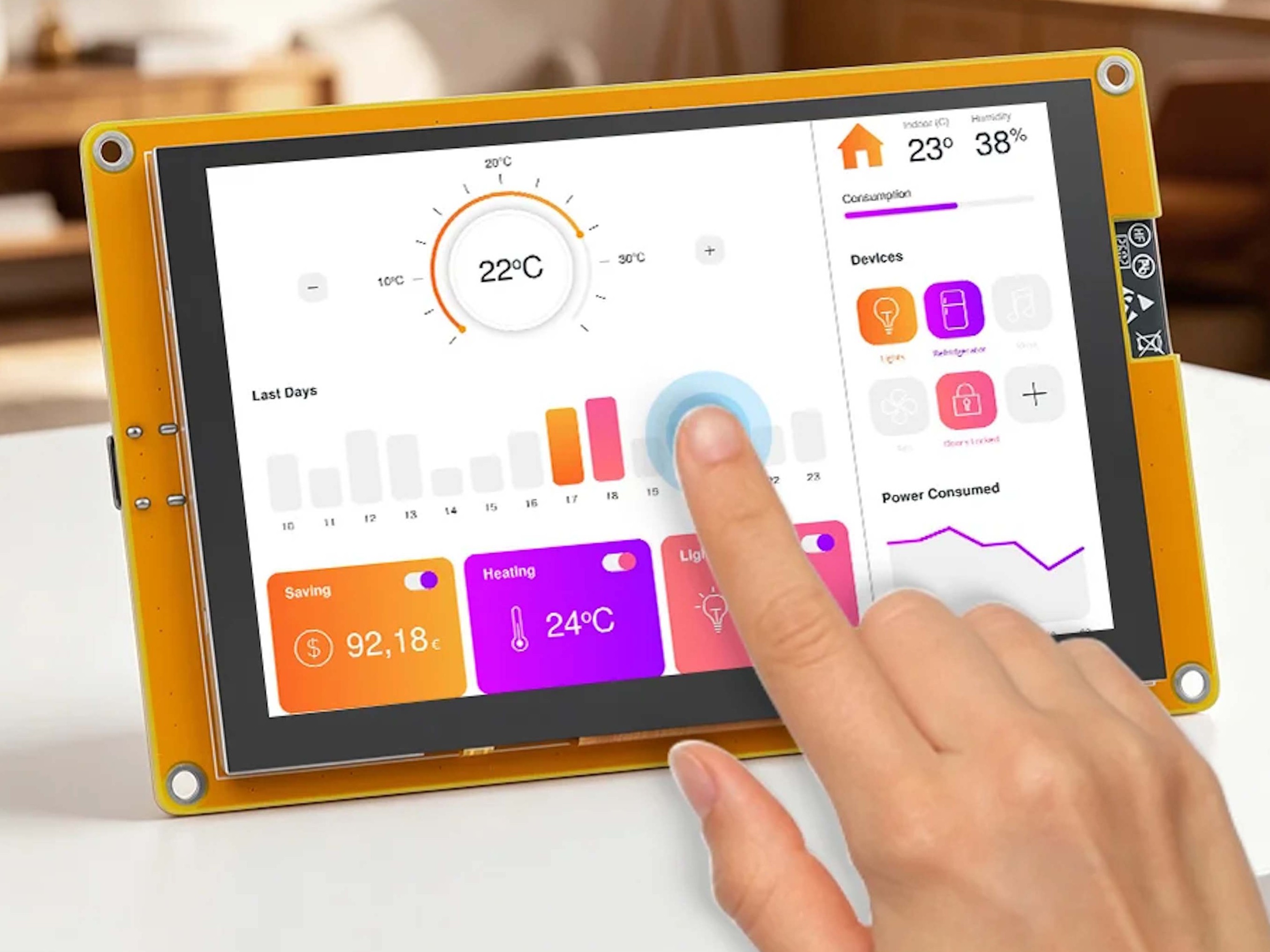 New 5-inch touchscreen doubles as an affordable smart home hub with wide feature set