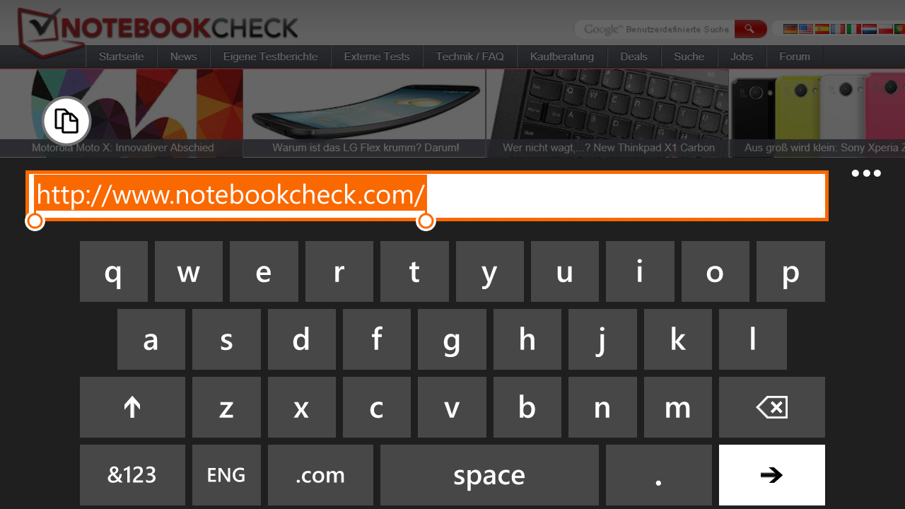 Nokia lumia 1320 screenshot Nokia lumia 1320 screenshot