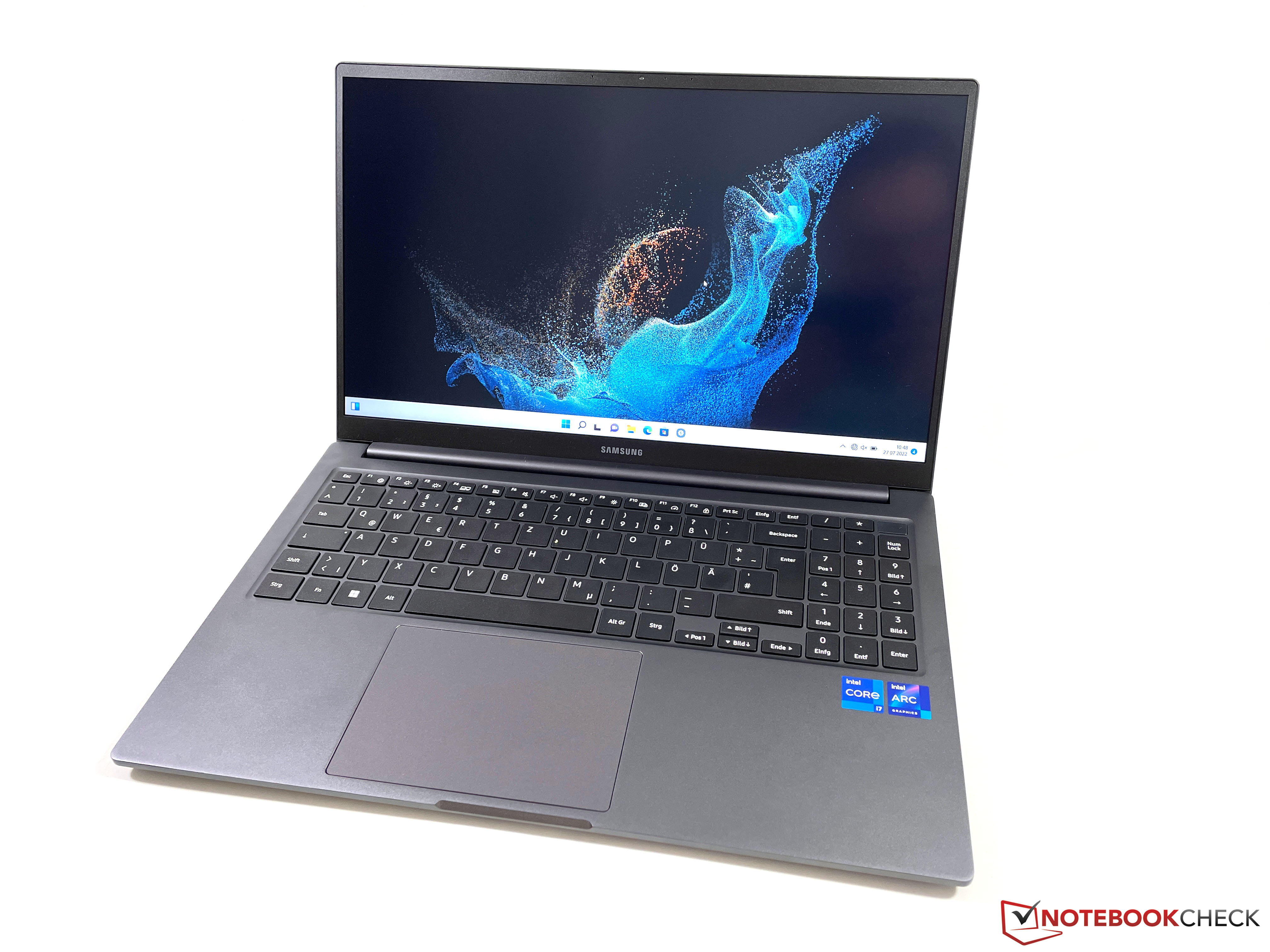 binnen Integraal onderwerp Samsung Galaxy Book2 15 review - multimedia laptop with Arc A350M fails to  impress - NotebookCheck.net Reviews