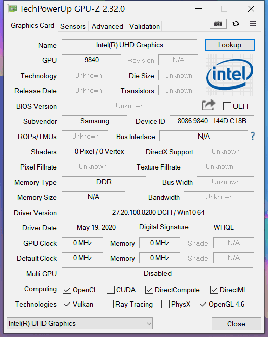 unichrome graphics card