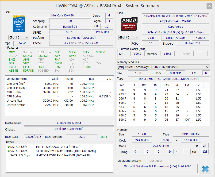 amd firepro w4100 +chroma settings