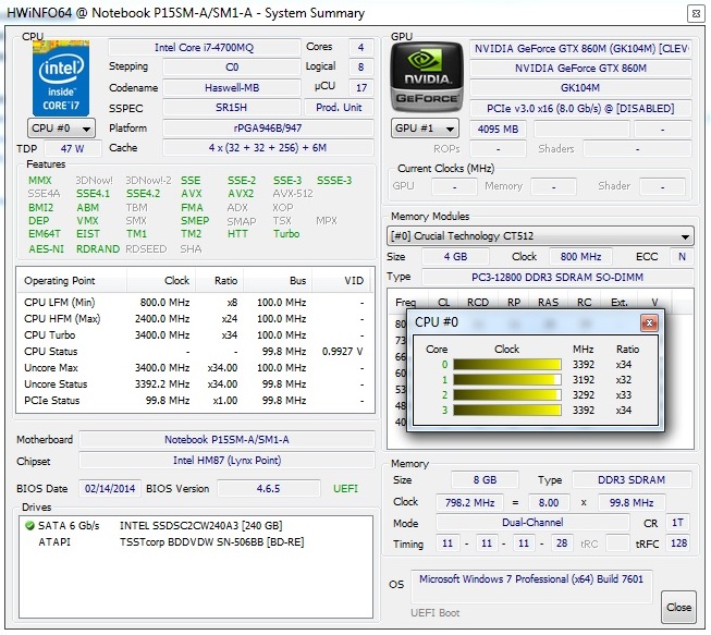    Gtx 860m -  5