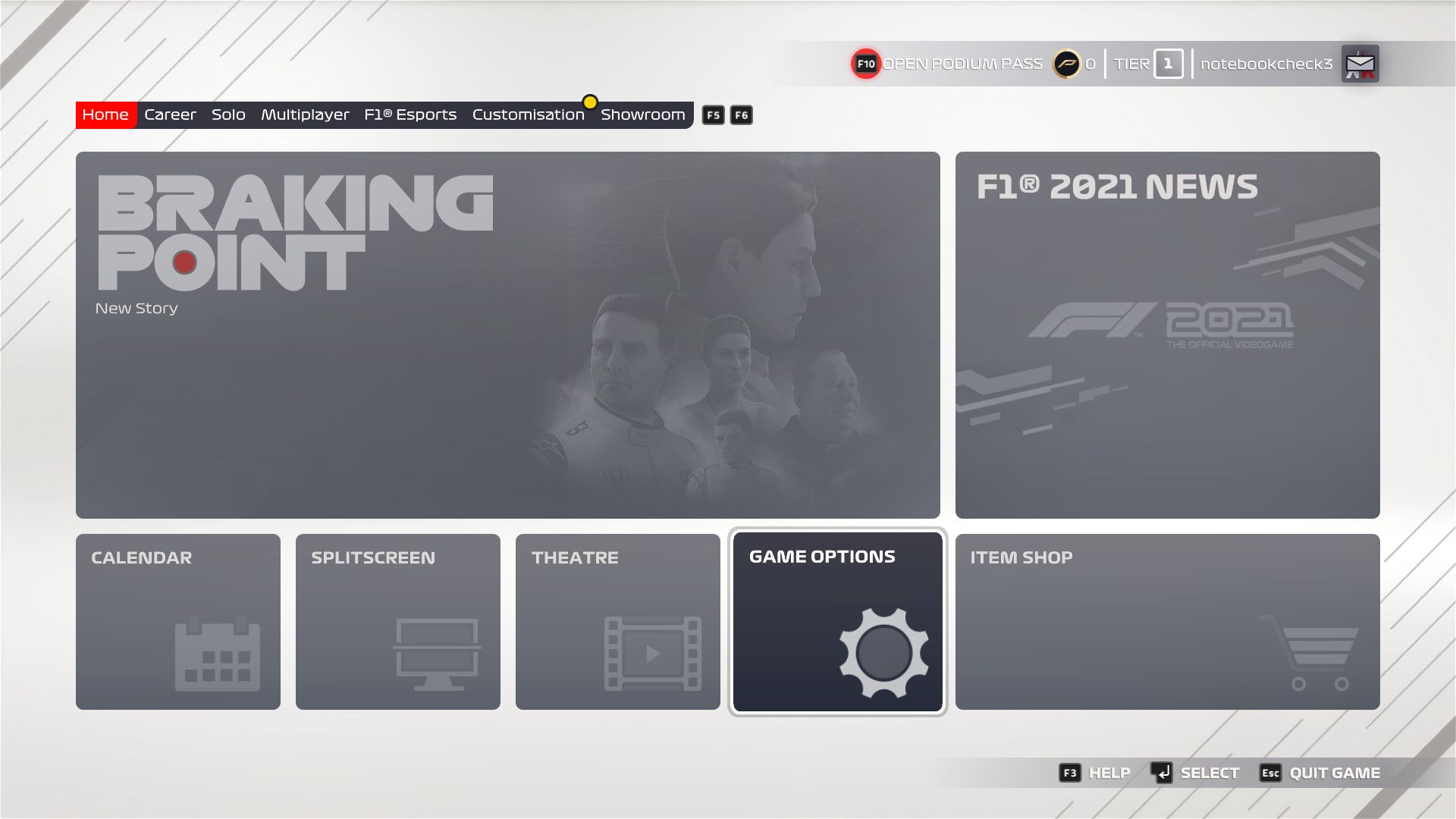 F1 2021 Intel UHD G1