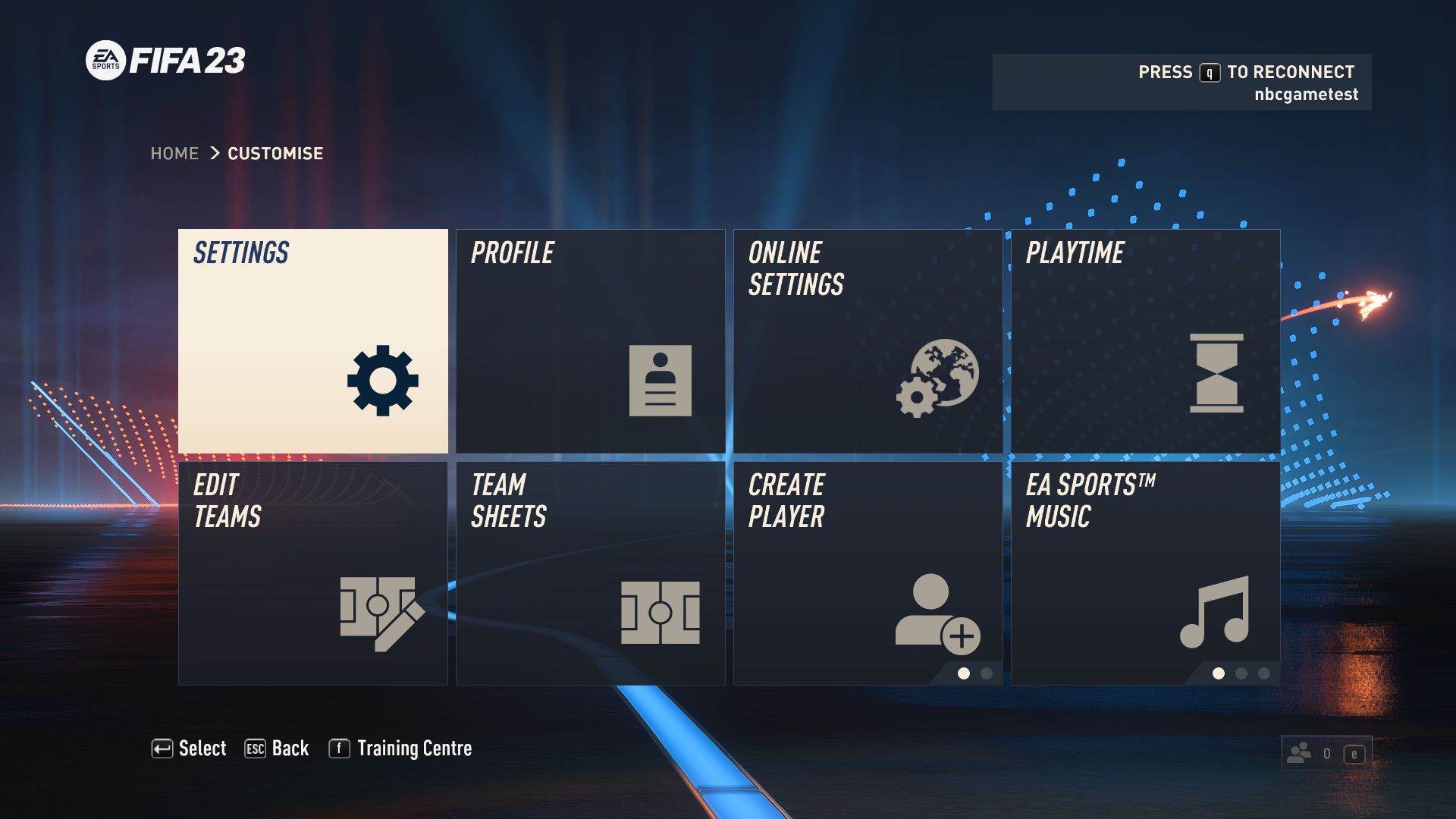 FIFA 23 Game Settings