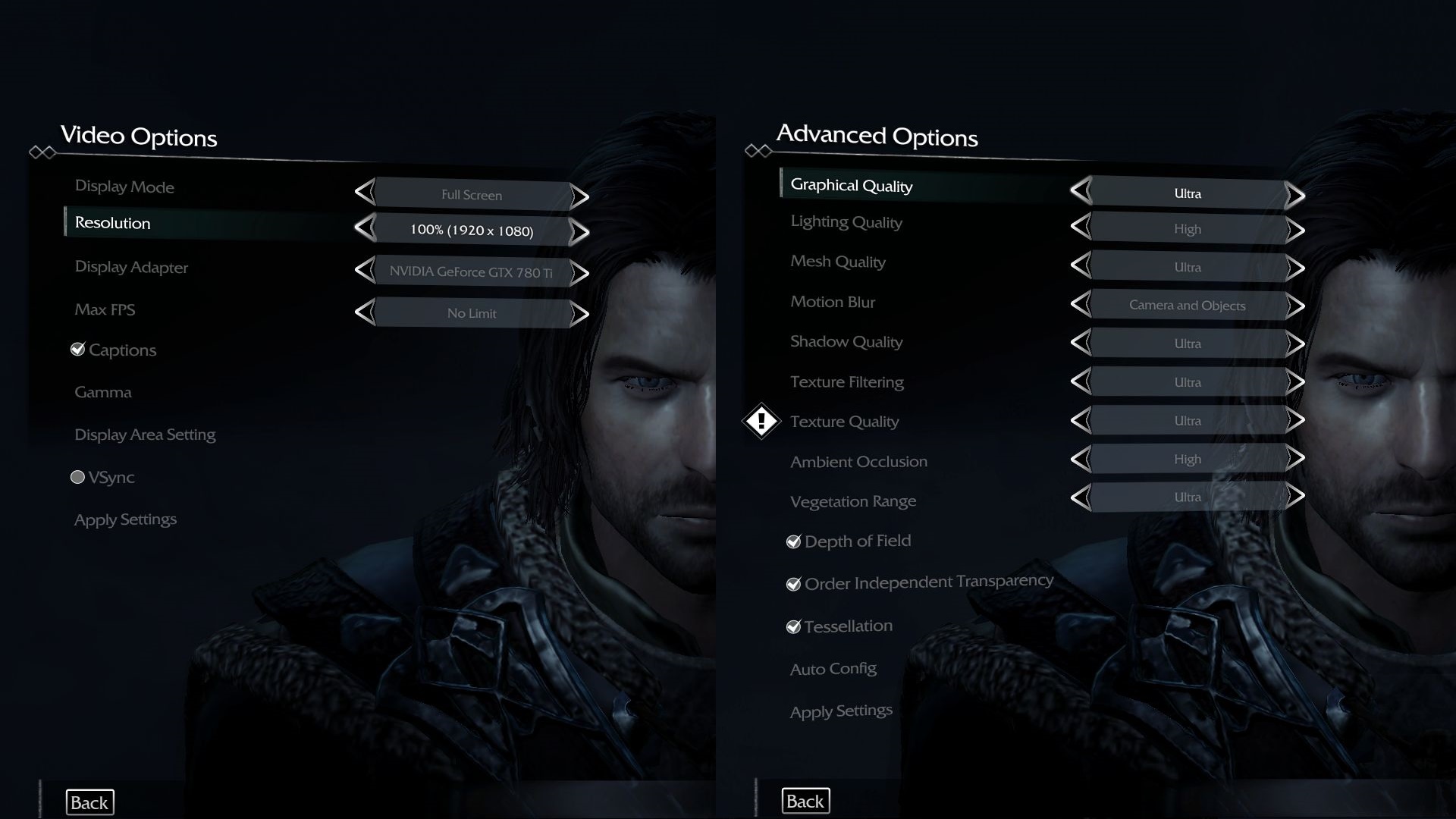 Best Settings For Middle Earth Shadow of Mordor On ROG Ally