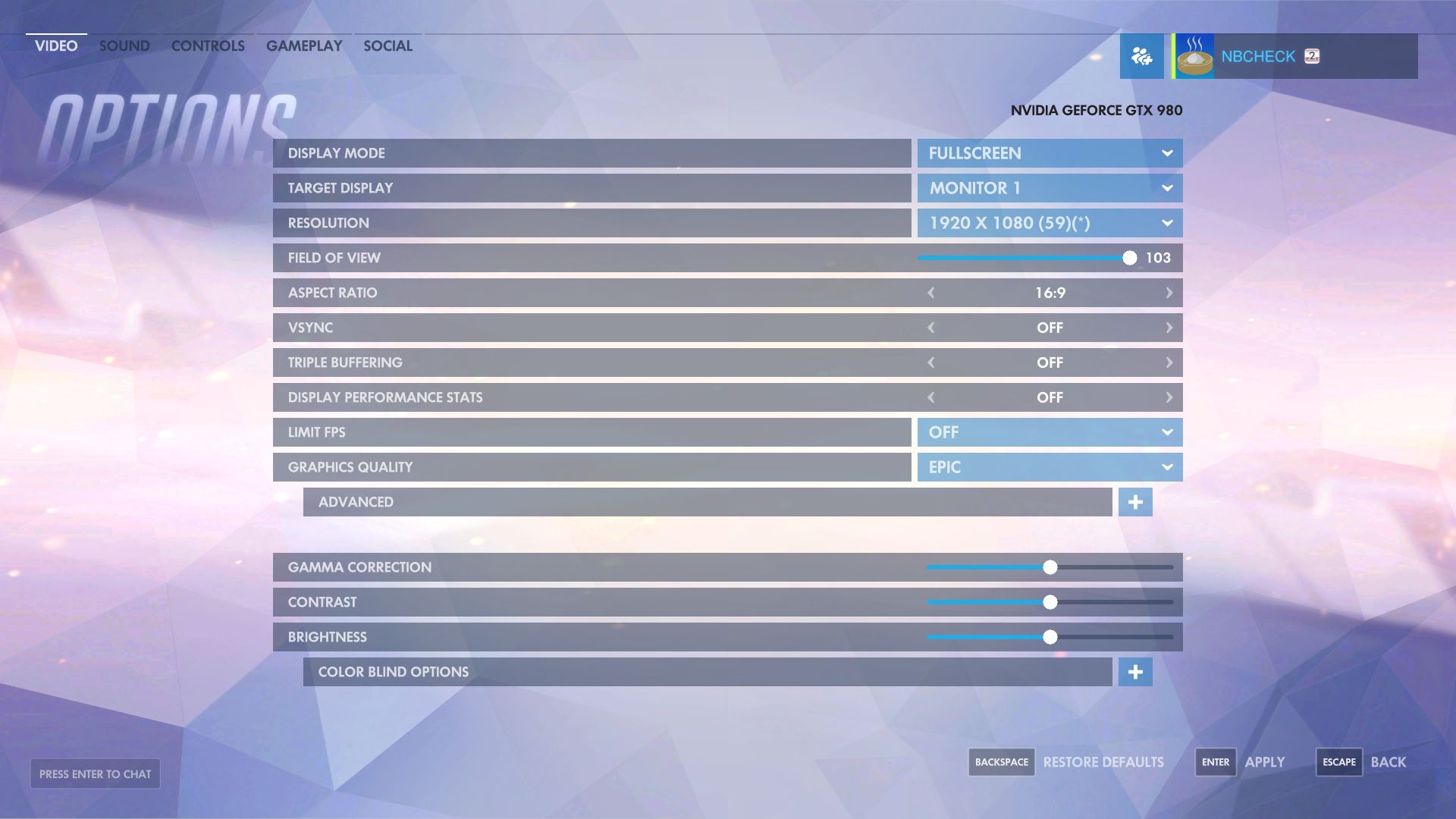 overwatch nvidia manage 3d settings