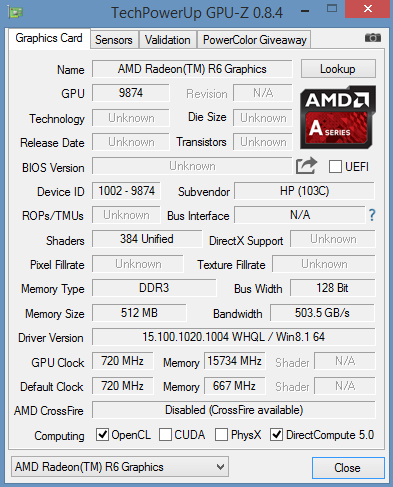 Amd a10 online 8700p drivers