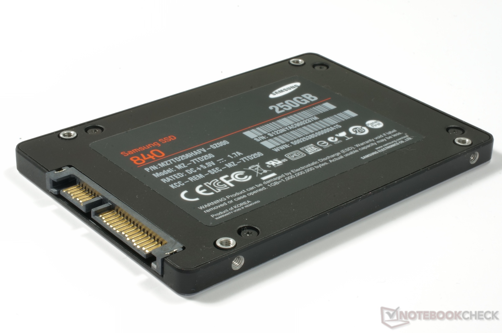 Review Samsung SSD 840 'Basic' Series: 250 GB NotebookCheck.net Reviews