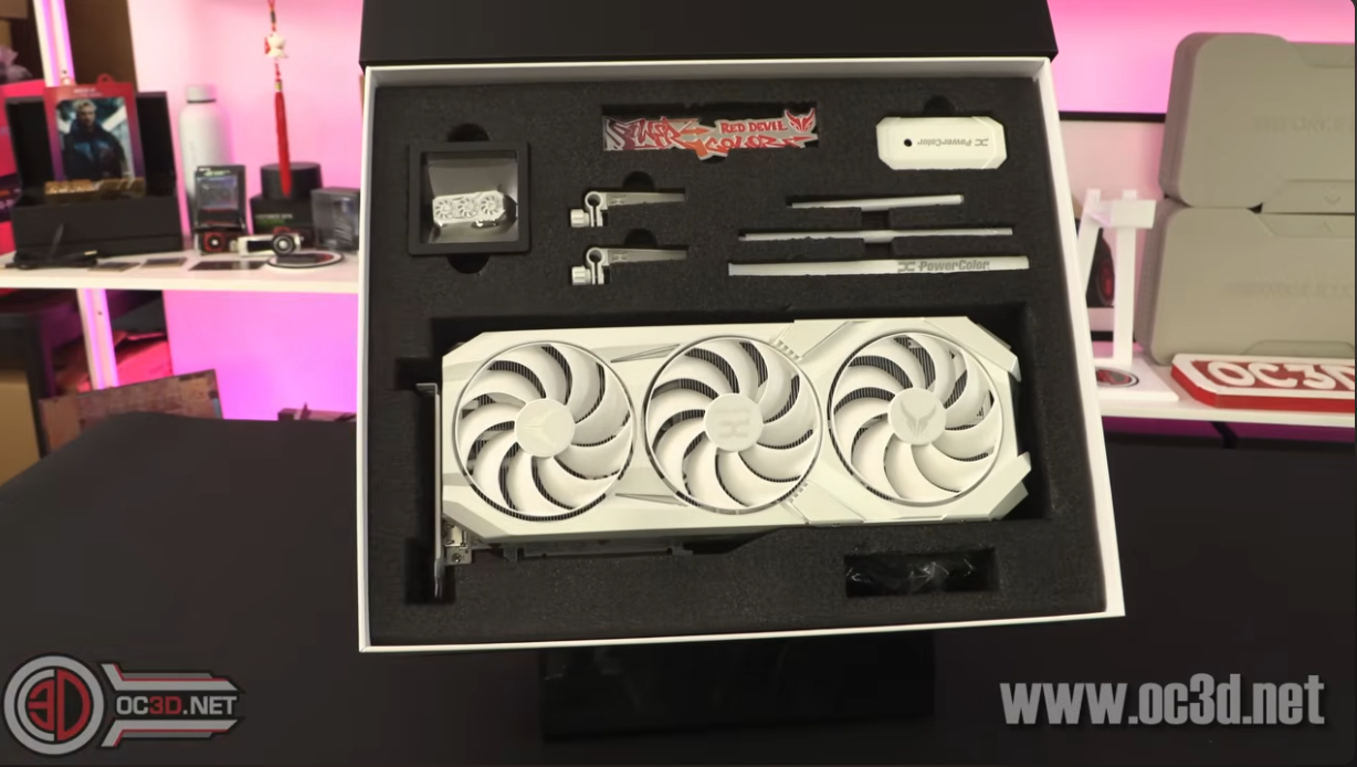 PowerColor Radeon RX 9070 XT Red Devil Spectral White leaks