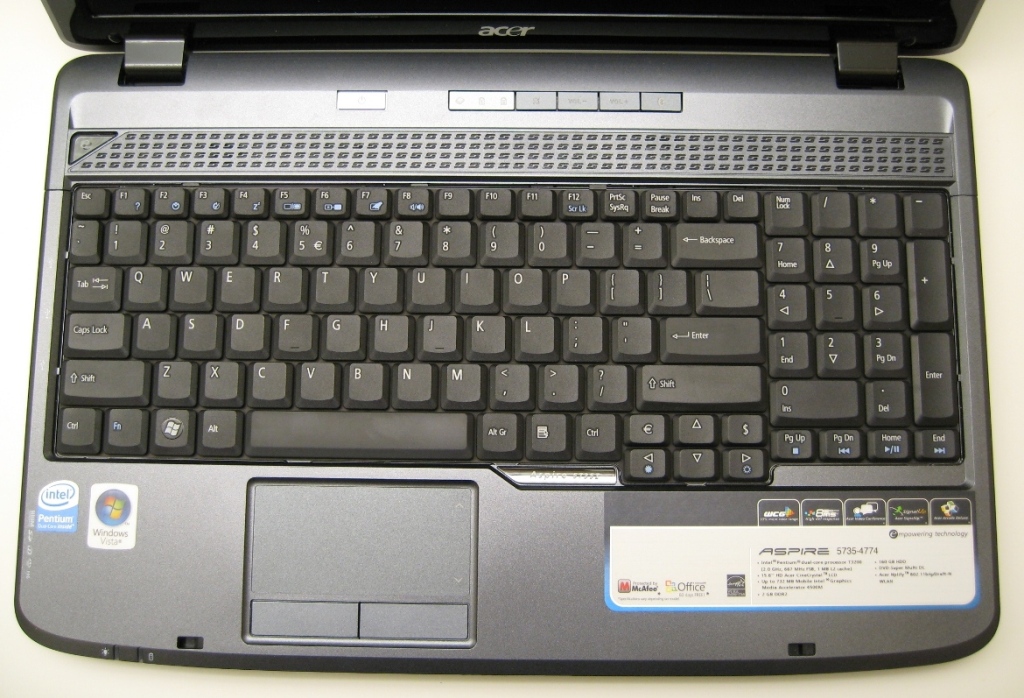 Открыть ноутбук асер. Acer Aspire 5735. Aspire 5735z. Клавиатура ноутбука Асер аспире. Ноутбук Acer Aspire 5735z-322g25mi.
