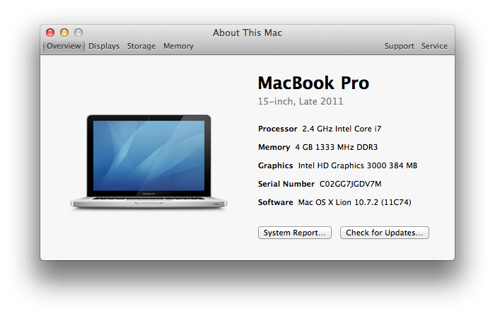 Review Apple MacBook Pro 15 Late 2011 (2.4 GHz, 6770M, glare 