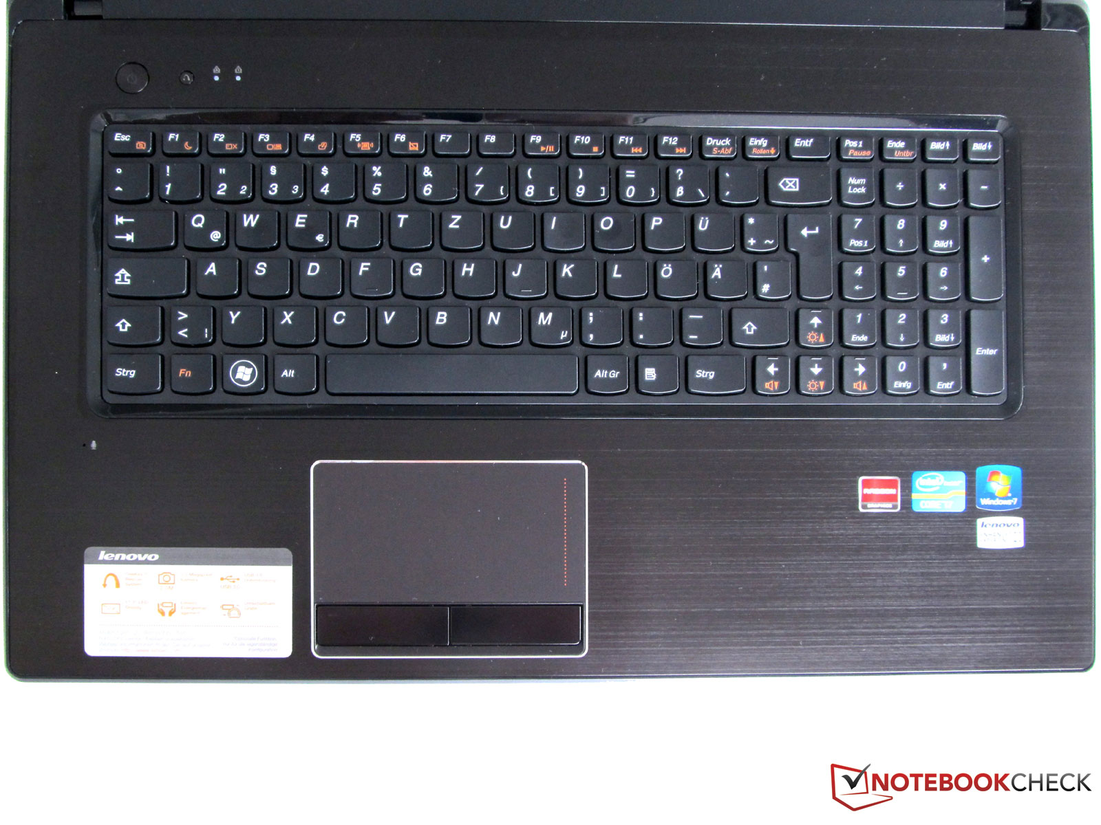 Lenovo Laptop With Numeric Keypad Review Lenovo G770 M533AGE Notebook - NotebookCheck.net Reviews