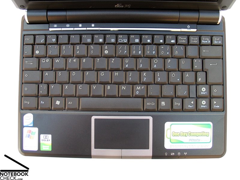Review Asus EeePC 1000H Netbook - NotebookCheck.net Reviews