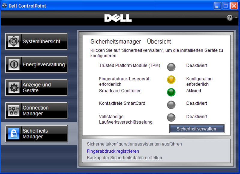 Драйверы звук dell. Dell утилита для ноутбука. Dell CONTROLPOINT System Manager. Dell Security Manager. Dell Windows 8 драйвер.