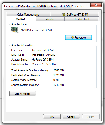 Nvidia geforce gt 335m 2025