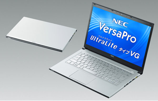 Nec Debuts The Versapro Ultralite Vg Ultrabook Notebookcheck Net News