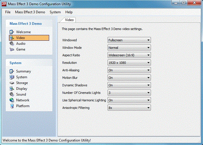 mass effect 2 config mass effect 2 config